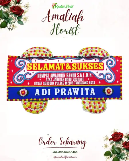 Papan Bunga Ucapan Selamat Anggruk
