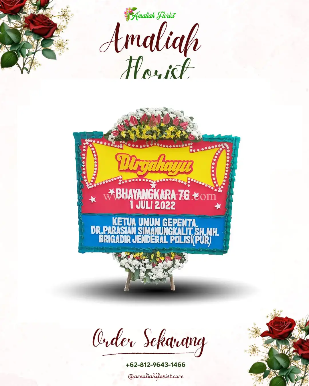 Papan Bunga HUT Ulang Tahun Anggruk